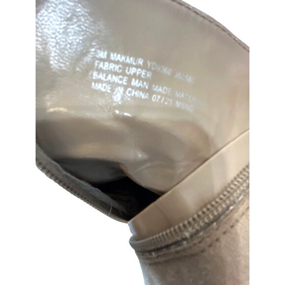 Sugor Girls Combat Boots Tie/Zip Tan Suede Look Size 3 - Picture 7 of 9